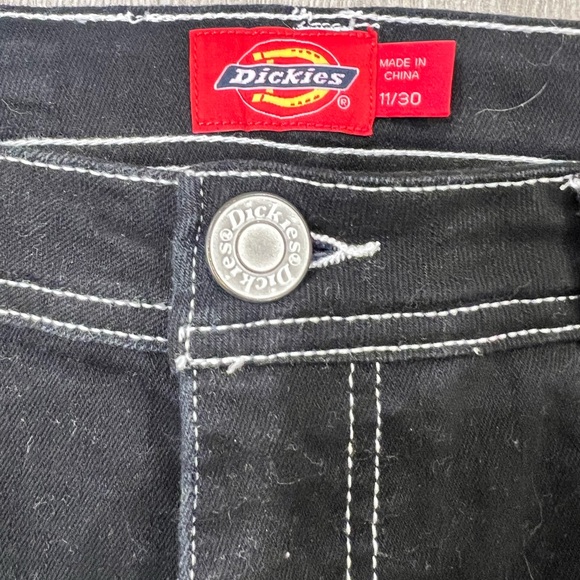 SOLD! ! Dickies Black Cargo Pants with White Top Stitching, Sz 30 - Picture 8 of 8